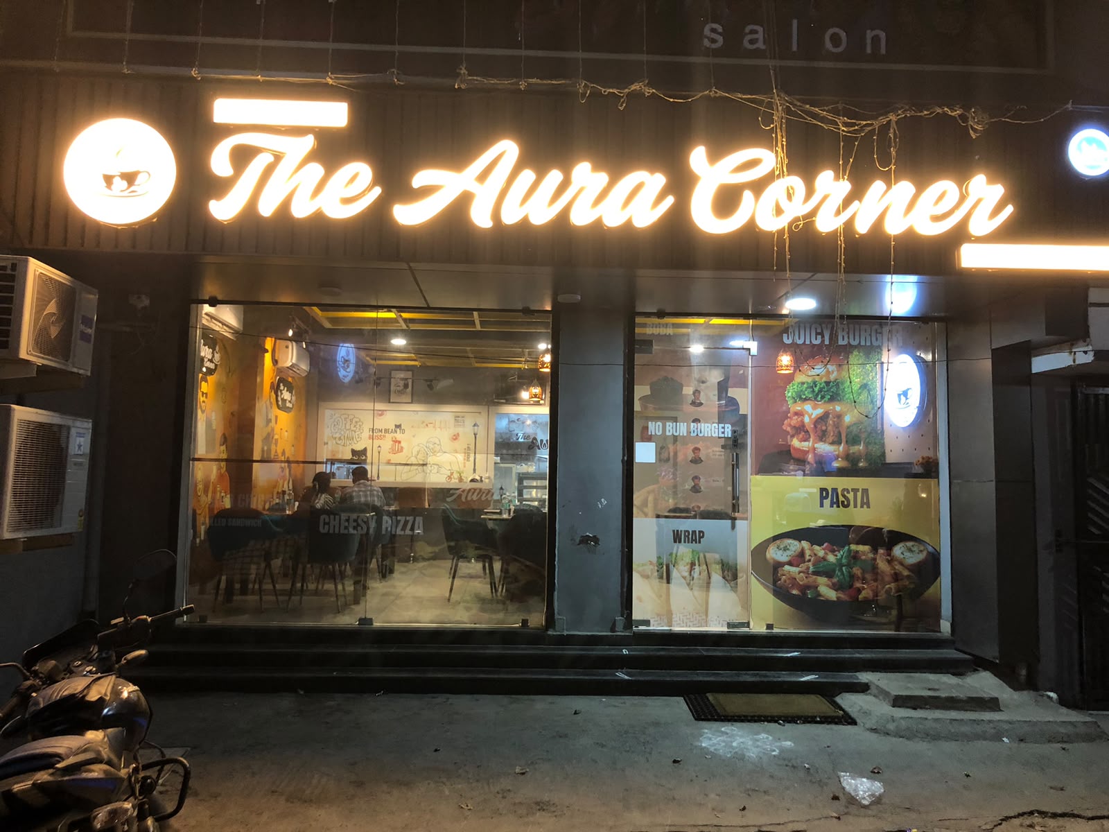 The Aura Corner storefront on Medavakkam Main Road